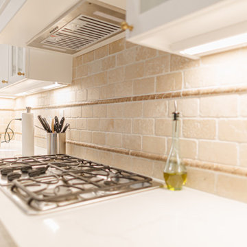 White Traditional Kitchen Remodel by NextGen Home Builders in Santa Clarita, CA
