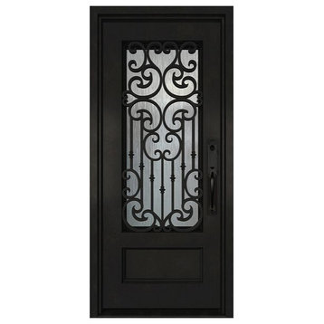 Iron Front Door: ID07, 37 1/4 X 97 X 6, Righthand Swing