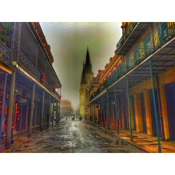 New Orleans "Chartes Vintage" Stretched Canvas Giclee, 30"x40"