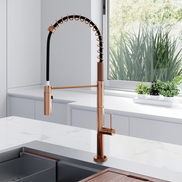 Chalet Single Handle, Pull-Down Kitchen Faucet, Rose Gold