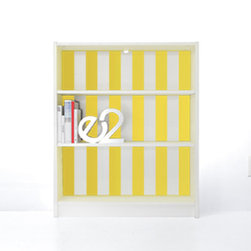 PANYL Lemon Drop Thick Stripes for IKEA BILLY - Home Decor