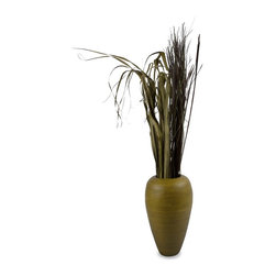 Curved Bamboo Vase - Vases
