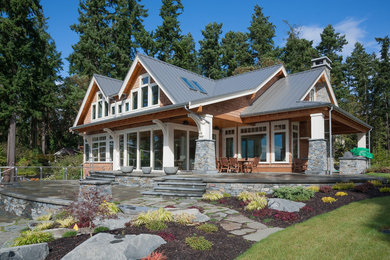 Inspiration for a craftsman exterior home remodel in Seattle
