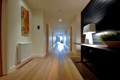 Design ideas for a contemporary hallway in Manchester.