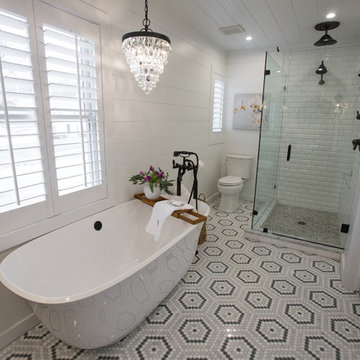 Plaza Farmhouse Chic bathroom remodel