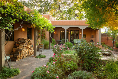 This is an example of a mediterranean landscaping in Albuquerque.