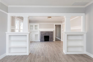Inspiration for a timeless living room remodel in Other
