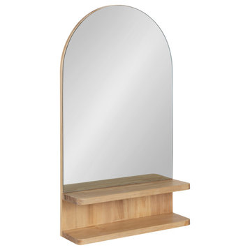 Astora Arch Mirror with Shelf, Natural