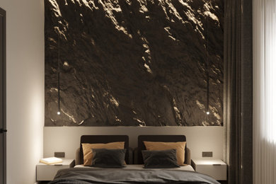 コンテンポラリースタイルのおしゃれな寝室のインテリア