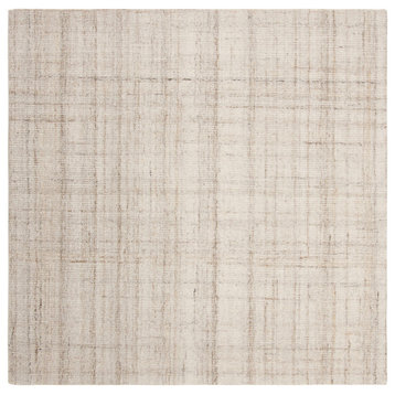 Safavieh Abstract Collection ABT141 Rug, Ivory/Beige, 4'x4' Square