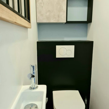 Réagencement couloir/salle d'eau/WC