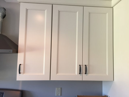 Upper Cabinet Pulls Hung Too High, Kitchen Cabinets Hung Too High