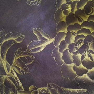 Oriental silk wallpaper in China-Details