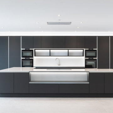 Charcoal contemporary designer kitchen
