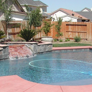Grecian Style Pool and Features