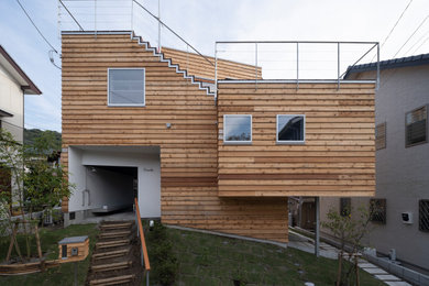 Photo of a modern house exterior in Yokohama.