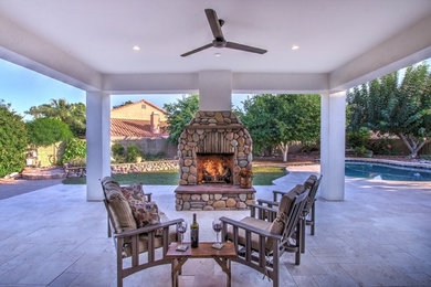 Photo of a transitional patio in Phoenix.
