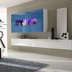 Modern Wall Unit TV Media Entertainment Center Jazz Composition 4 - $1,306.00 - Entertainment Centers And Tv Stands