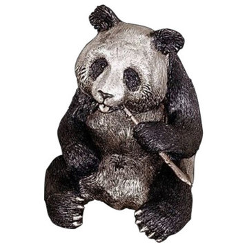 Panda Bear Silver Plated Sculpture 7503