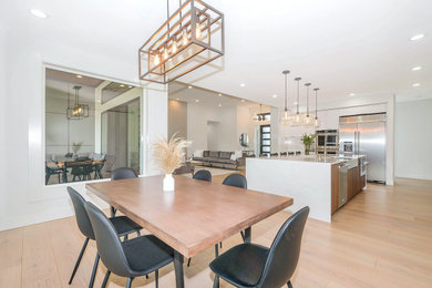 Inspiration for a modern dining room remodel