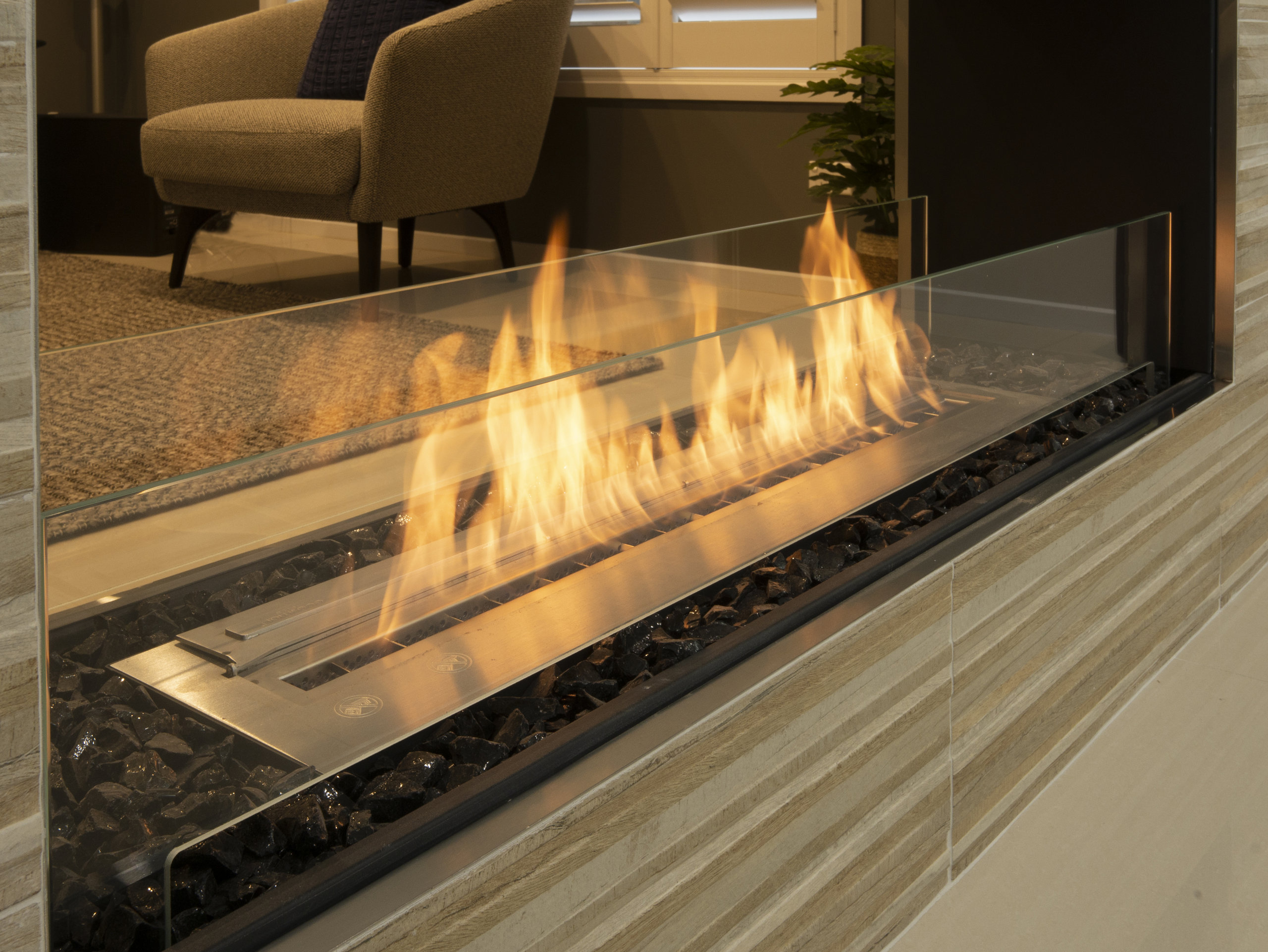 EcoSmart™ Flex 104DB Double-Sided Fireplace - Wall-Mounted Ethanol Fire