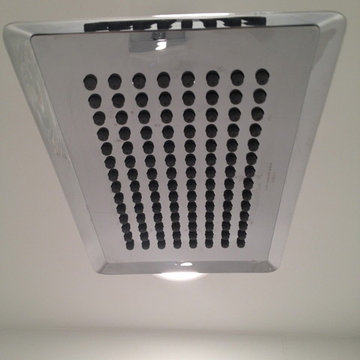 Glass tile shower