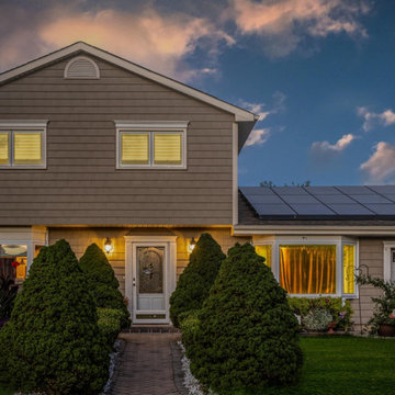 Comfortable Colonial Home With Solar Panels