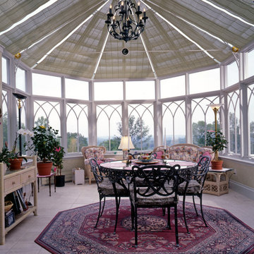 Interior space with panoramic views
