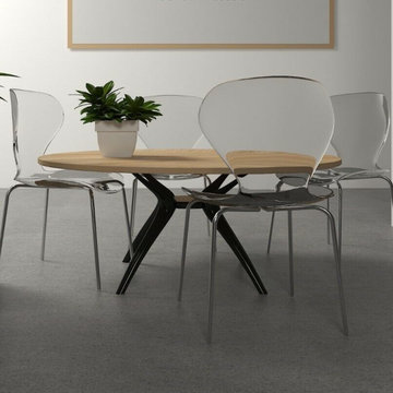 Clear Lucite Acrylic Dining Chairs