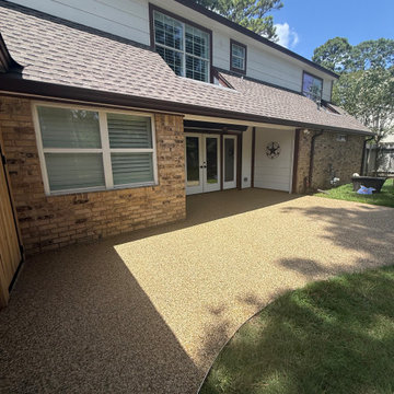 Natural Stone Resin Rock Patio & Outdoor Living Area
