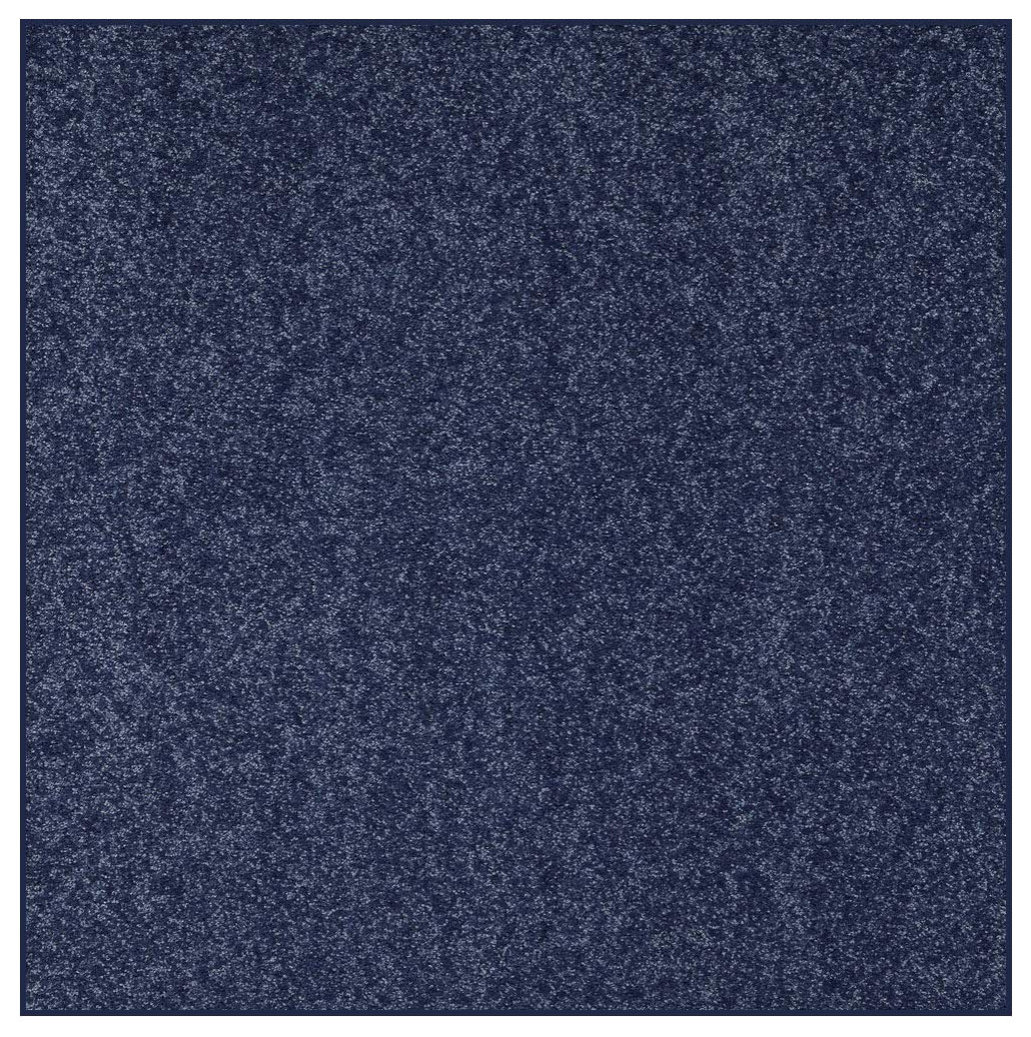 American Bright Solid Color Area Rugs, Petrol Blue, 4' Square ...