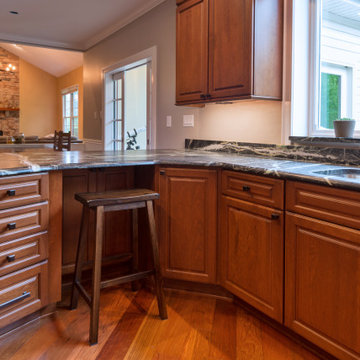 Cherry Stacked Cabinets