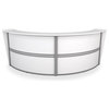 OFM Marque Series Double Unit Curved Reception Desk in White
