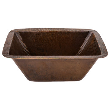 Rectangle Copper Bar Sink With  2" Drain Size, 2"