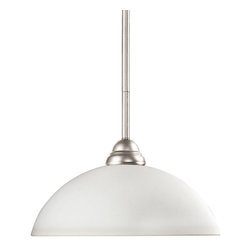 Z-Lite - Riviera 1-Light Pendant, Brushed Nickel - Pendant Lighting