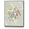 "Stamped Triangles II" CF Print, 18"x24"