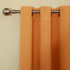 Solid Grommet Top Thermal Insulated Blackout Curtains - 1 Pair, Orange, 84"