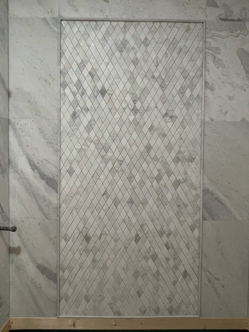 marble walk in shower install questions