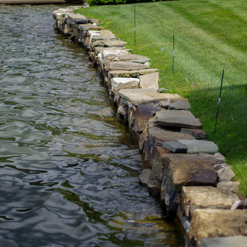 Fieldstone sea wall