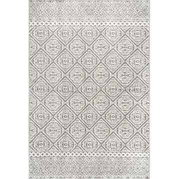 nuLOOM Jeanette Area Rug, Gray, 5'x8'