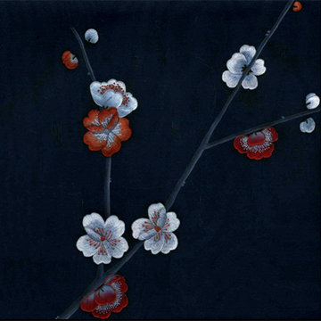 hand painted wallpaper/ Embroidered wallpaper and other hand painted prodcuts