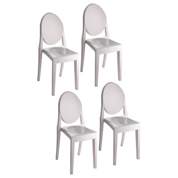 Phantom Dining Chairs, Set of 4, White