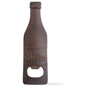 Beer Bottle Shaped Cast Iron Brown Bottle Cap Opener