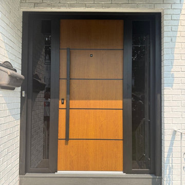 Deux 6683 - Single swing metal-aluminum modern exterior door