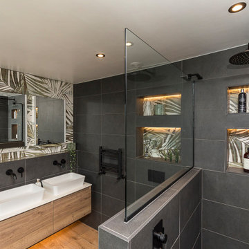 Dark Bathroom Design in Horsham, West Sussex