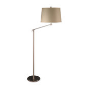 M.R. Lamp and Shade's 55-65" Adjustable Metal Floor Lamp, Satin Nickel