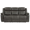 Spivey Manual Reclining Sofa Collection, Double Reclining Sofa