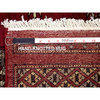 Mori Bokara Deep and Rich Red Soft Wool Hand Knotted Rug, 2'6" x 4'0"