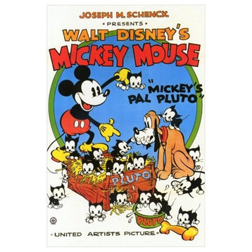 Mickey's Pal Pluto Print