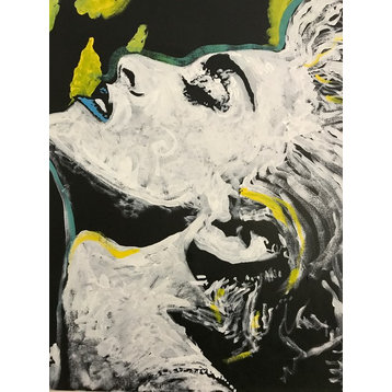 Madonna Art Original Painting 24"x24" by Matt Pecson